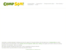 Tablet Screenshot of campsafe.org